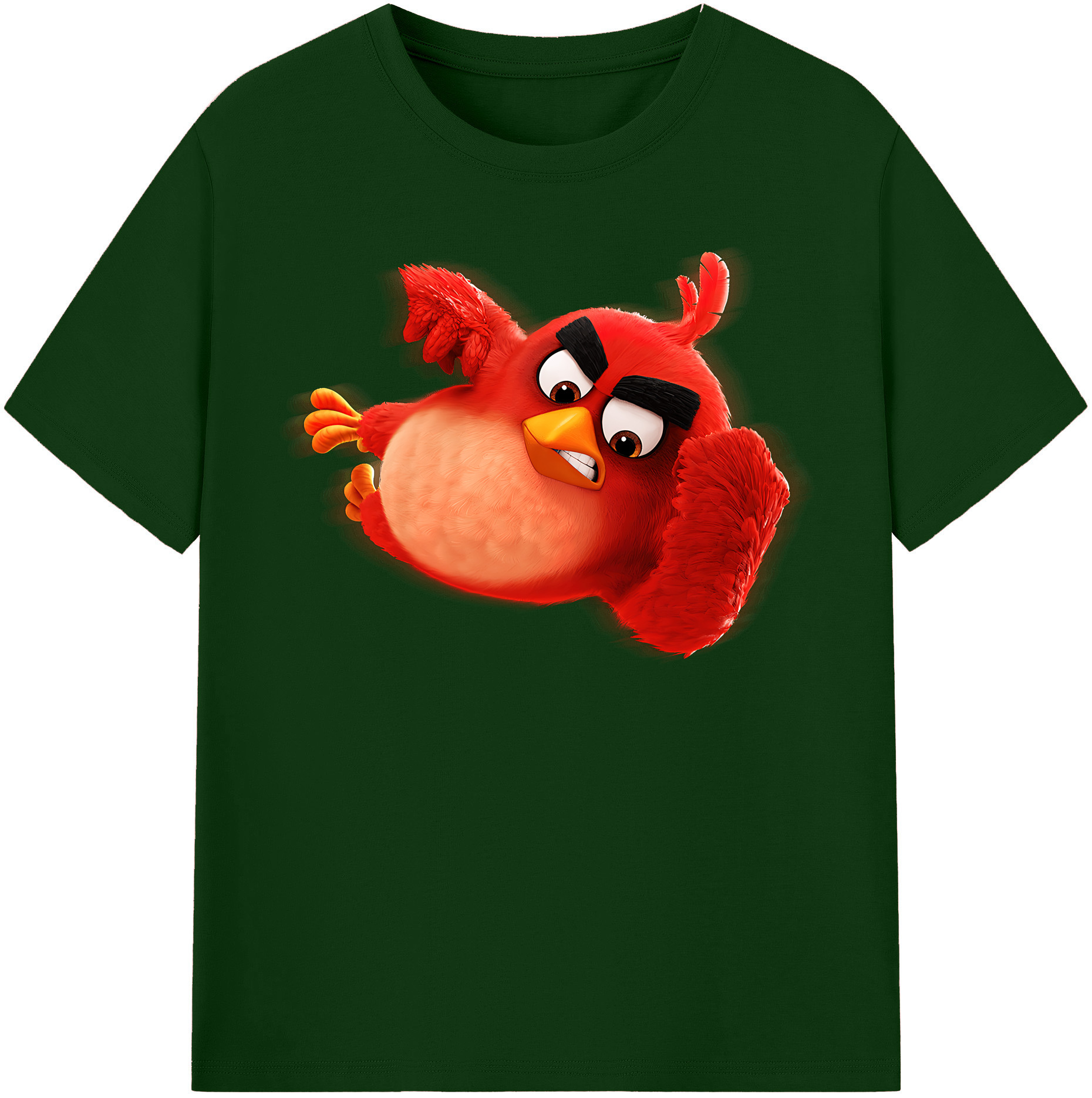 （画像用） Angry Birds アングリーバード 綿100％半袖Tシャツ（フロントプリント）